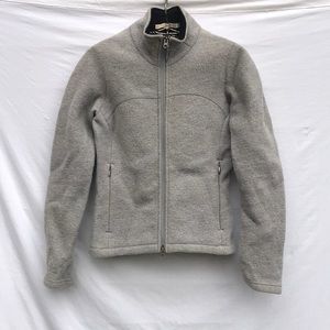 Ibex womens grey wool coat size small